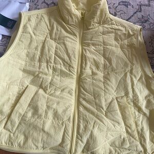 Thread & Supply Light Yellow Quilted Vest